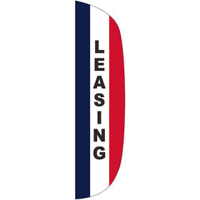 3' x 15' message flutter flag - leasing