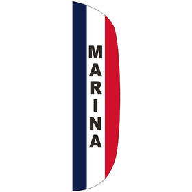 3' x 15' message flutter flag - marina
