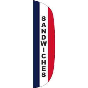 3' x 15' message flutter flag - sandwiches