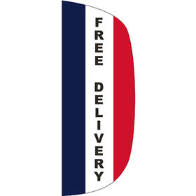 3' x 8' message flutter flag - free delivery