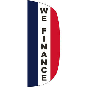 3' x 8' message flutter flag - we finance
