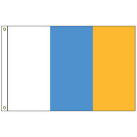 canary islands 3' x 5' outdoor nylon flag w/ heading & grommets