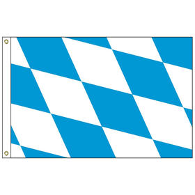 bavaria 2' x 3' outdoor nylon flag with heading and grommets