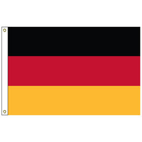 germany 2' x 3' outdoor nylon flag with heading and grommets