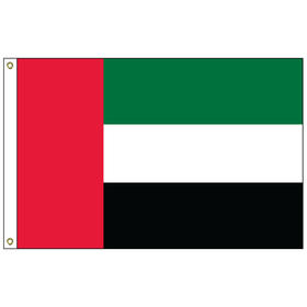 united arab emirates 4' x 6' outdoor nylon flag w/ heading & grommets