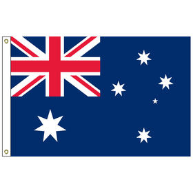 australia 2' x 3' outdoor nylon flag with heading and grommets