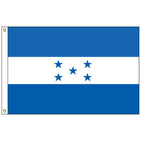 honduras 2' x 3' outdoor nylon flag with heading and grommets