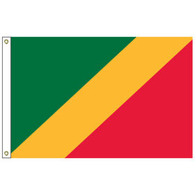 republic of congo 4' x 6' outdoor nylon flag w/ heading & grommets