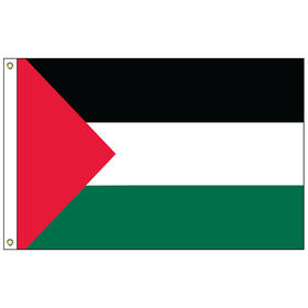 palestine 5' x 8' outdoor nylon flag w/ heading & grommets
