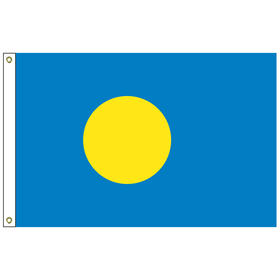 palau 2' x 3' outdoor nylon flag with heading and grommets