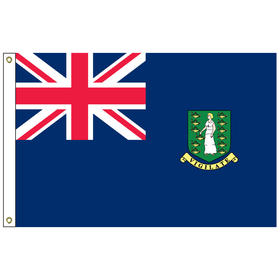 british virgin islands 3' x 5' outdoor nylon flag w/ heading & grommets