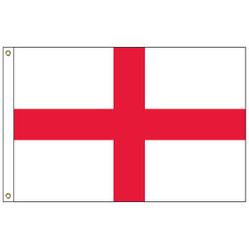 england-cross of st. george 2' x 3' outdoor nylon flag w/heading & grommets