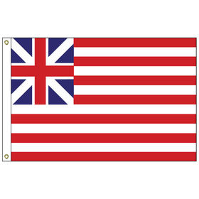 grand union 3' x 5' outdoor nylon flag w/ heading & grommets