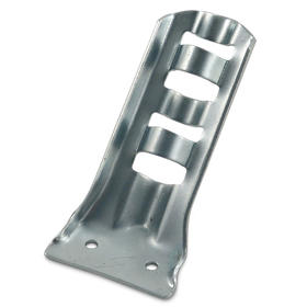 silver stamped stainless bracket - 3/8" to 1/2"
