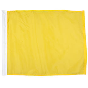 Caution Individual Polyester Auto Racing Flags W/ Pole Sleeve