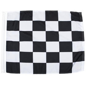 End Of Race Individual Polyester Auto Racing Flags W/ Pole Sleeve