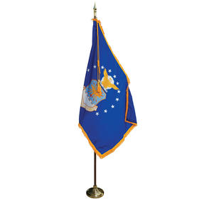 7' pole/3' x 5' flag - air force indoor parade set