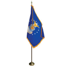 8' pole/3' x 5' flag - air force indoor parade set