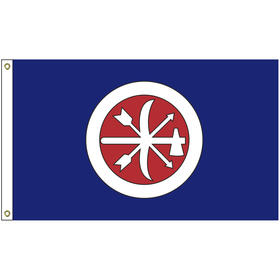 2' x 3' choctaw brigade tribe flag w/ heading & grommets