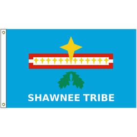 2' x 3' loyal shawnee tribe flag w/ heading & grommets