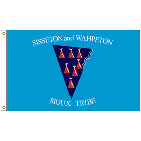 2' x 3' sisseton & wahpeton tribe flag w/ heading & grommets