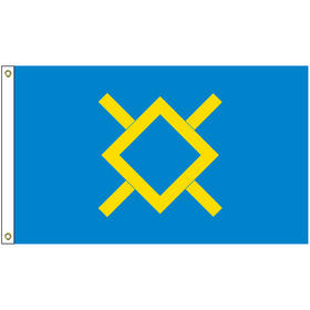 5' x 8' northern cheyenne nation tribe flag w/ heading & grommets