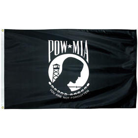 4' x 6' pow-mia single reverse outdoor nylon flag