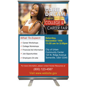 32'' X 48" Custom Retractable Banner Stand