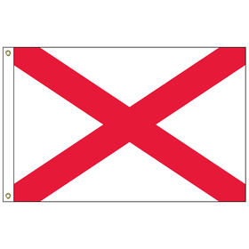 alabama 3' x 5' 2-ply polyester flag w/ heading & grommets