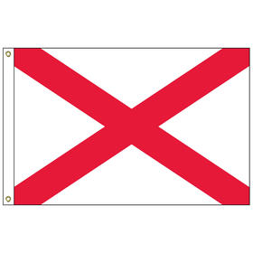alabama 5' x 8' nylon flag w/ heading & grommets