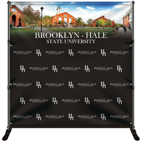premium 8' x 8' backdrop banner kit