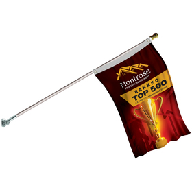 Banner Kit with 2' x 3' Flag and Silver Bracket
