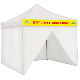 fully enclosed tent with detachable graphic