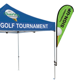 6' single reverse teardrop with hardware and tent clamp