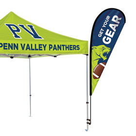 8' single reverse teardrop with hardware and tent clamp