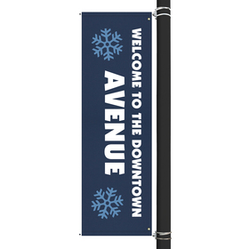 96" x 30" Custom Sunbrella™ Avenue Banner-2 Color Imprint