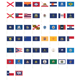 Complete Set of States 12" x 18" Polyester Flags