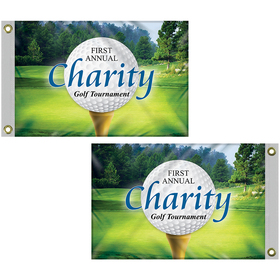 16" x 24" standard digitally printed double sided knit poly flag