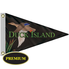 16" x 24" single reverse knit polyester pennant