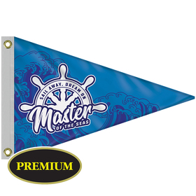2' x 3' single reverse knit polyester pennant