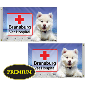 2.5' x 4' Double Sided Digitally Printed Knit Polyester Flag