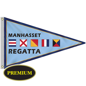 2.5' x 4' single reverse knit polyester pennant