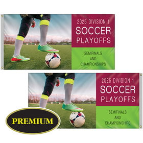 3' x 6' double sided digitally printed knitted polyester flag