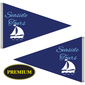 4' x 6' double sided knit polyester pennant
