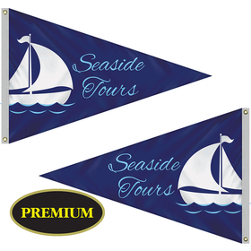 4' x 6' double sided knit polyester pennant