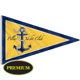 5' x 8' single reverse knit polyester pennant