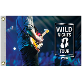 2' x 3' Promotional Polyester Single Reverse Flag