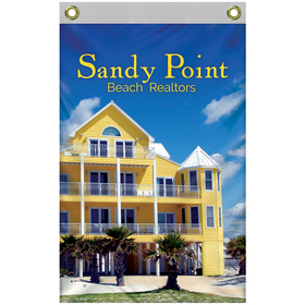 16" x 24" standard single reverse knitted polyester vertical banners