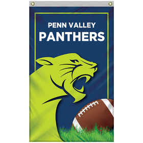 2.5' x 4' Standard Single Reverse Knitted Polyester Vertical Banners