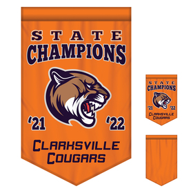 2' x 3' Championship Banner Single Sided with Backliner V-Cut